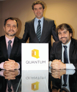 Xavier Lópex, Alejandro-Casajuana y Xavier Pampín, al frente de Quantum