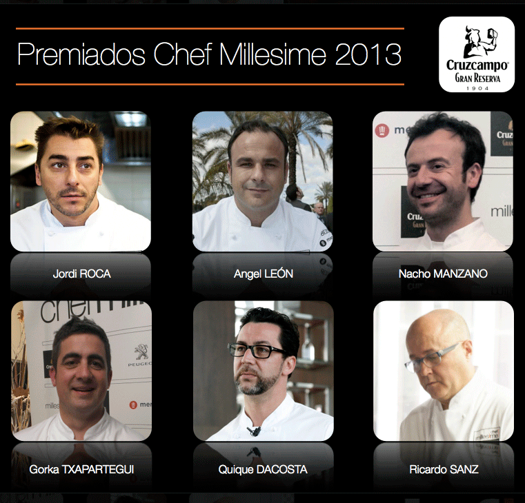 Los seis chefs premiados por Millesime este año