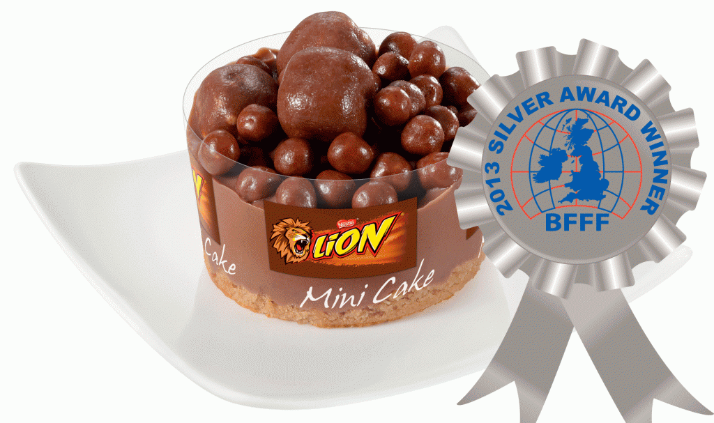 El Lion Mini Cake, un tentador bocado mini de sólo 5 cm, ha sido medalla de Plata en Londres