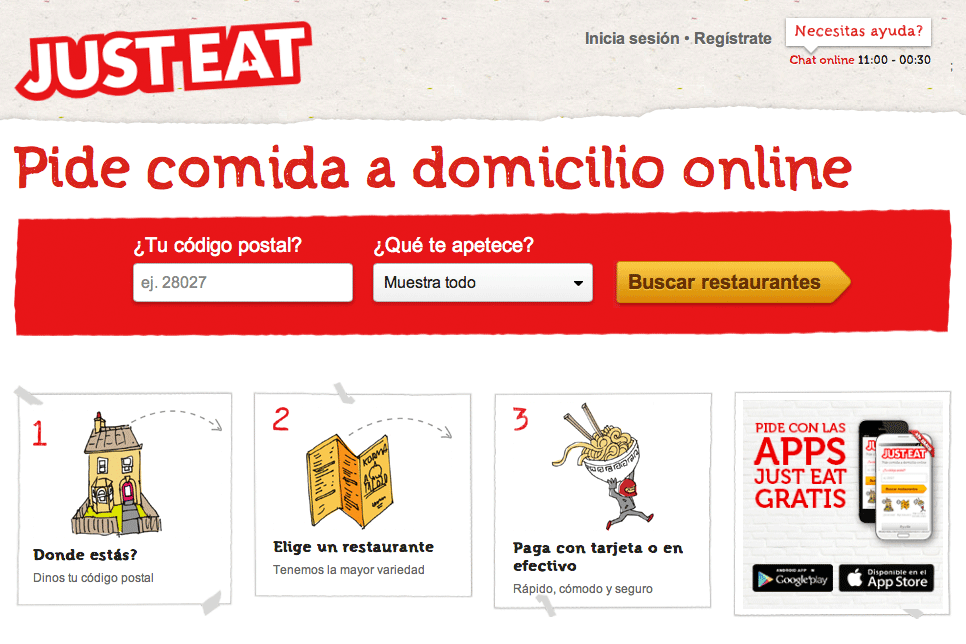 Just Eat cuenta con más de 2.000 restaurantes asociados en España, que reciben más de 65.000 pedidos al mes