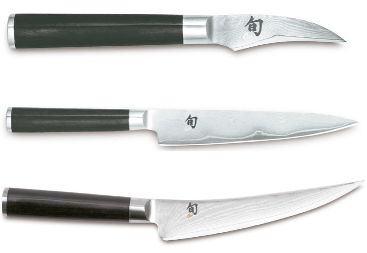 Diferentes cuchillos japoneses Shun