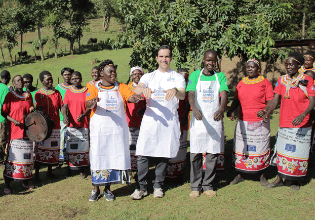 El chef Mario Sandoval, en su reciente viaje a Kenia