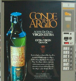 Máquina vending de aceite de oliva