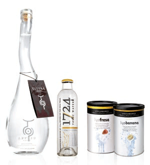 Una combinación de ingredientes para obtener vodka-tonics con sabor a frutas