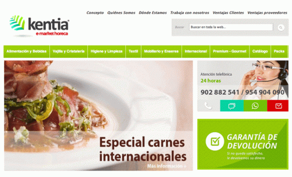 La home de Kentia Horeca