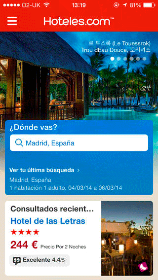 App de Hoteles.com