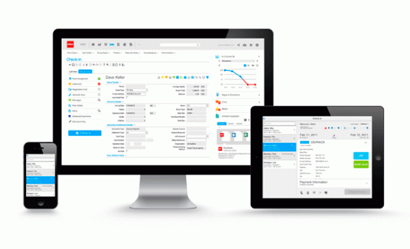 Pantalla de Infor CloudSuite Hospitality