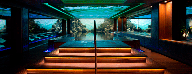 El spa del hotel Avenida Sofía recrea el fondo marino