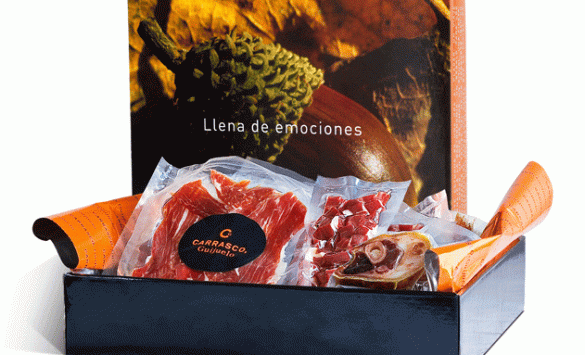 Jamón ibérico de bellota cortado a mano, en cómodos formatos especiales para hostelería