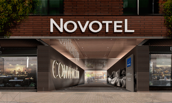 Fachada del futuro Novotel Madrid Convención