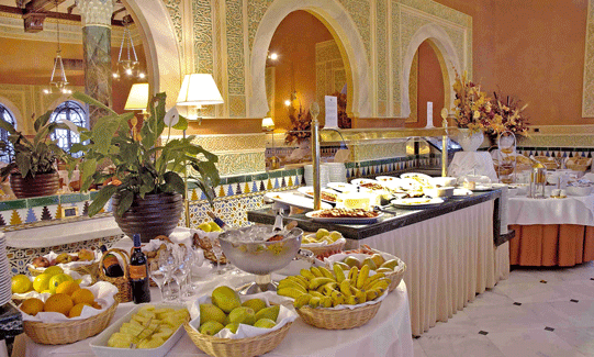 Buffet del hotel Alhambra Palace