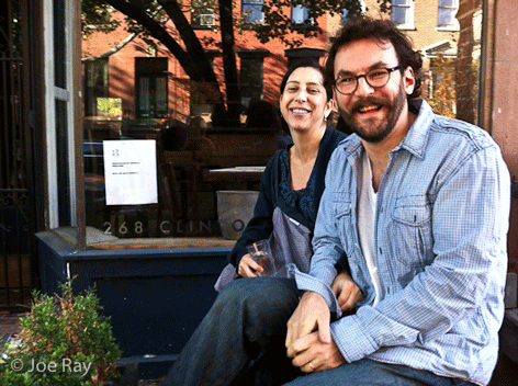 Eder Montero, junto a su esposa, también chef,  Alex Raij