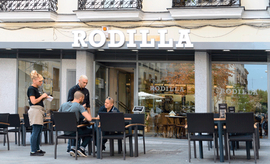 El nuevo Rodilla en la plaza de Chueca (Madrid)