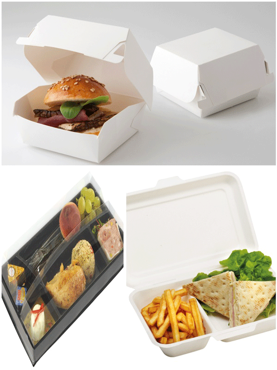 Envases para mini hamburguesas y lunch boxes