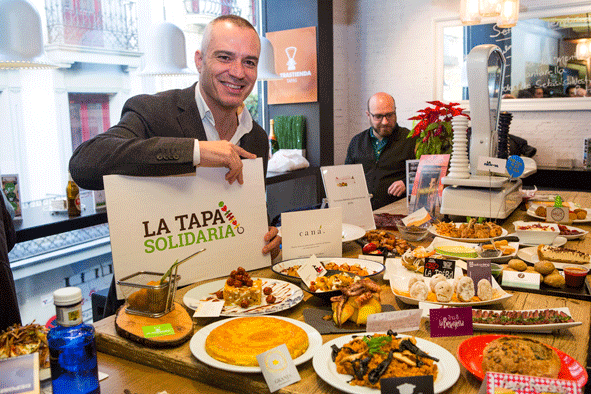 El chef Juan Pozuelo, padrino de La Tapa Solidaria de Madrid