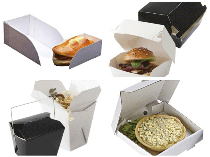 Mini cajas de cartón inspiradas en el fast food