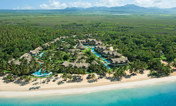 Vista aérea del resort Zoëtry Agua Punta Cana. de AMResorts
