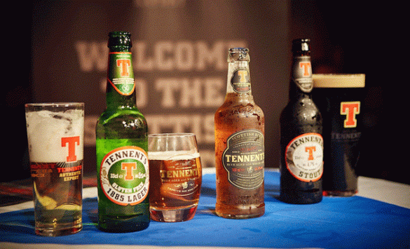 Estas tres cervezas Tennent's ya se distribuyen en hostelería