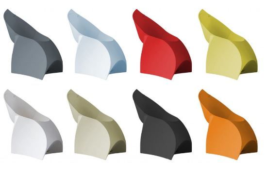 Las sillas Flux se ofrecen en una amplia gama de colores