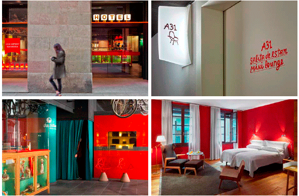 Exterior e interior del hotel Casa Camper de Barcelona