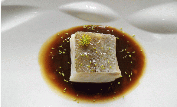 Bacalao con jugo de tuétano de cochino negro, Premio Giraldo 2015