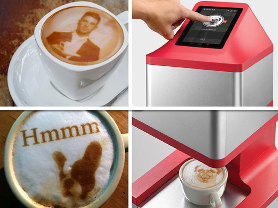 La impresora Ripples logra reproducir cualquier foto o imagen sobre el café
