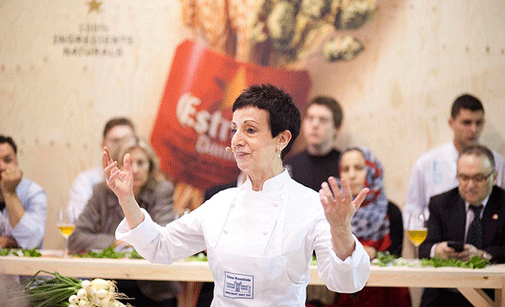 Carme Ruscalleda, en una de sus intervenciones en The Alimentaria Experience 2014