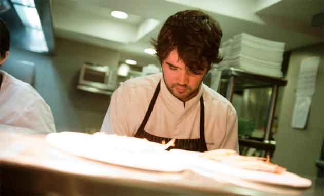 Óscar García, el joven chef del restaurante Baluarte, en Soria
