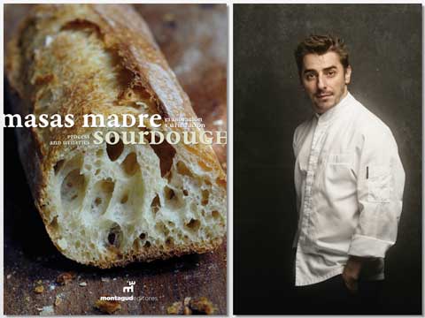 Portada del libro Masas Madre, Prix de la Littérature Gastronomique, y Jordi Roca, primer Prix au Chef Pâtissier