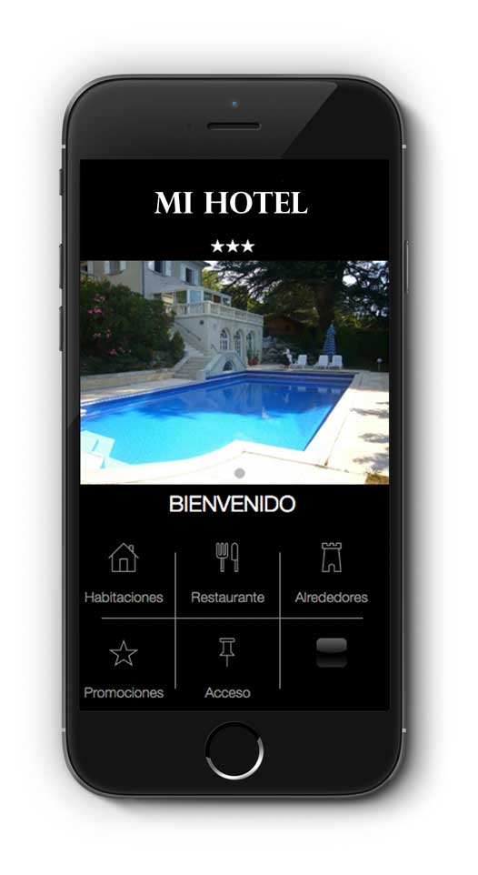 Aplicación de AppYourself para un hotel