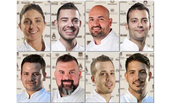 Los ocho finalistas del VI Concurso Cocinero del Año