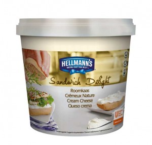 Queso crema Hellmann's, en envase de 1,5 kg
