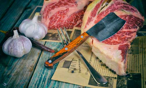 Un cuchillo muy especial para cortar carne