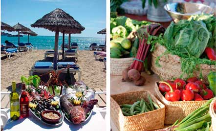 Pescados y verduras de Ibiza