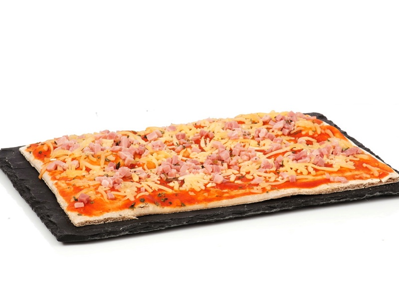 Pizza de jamón York bambino, sin gluten, de Ibepan