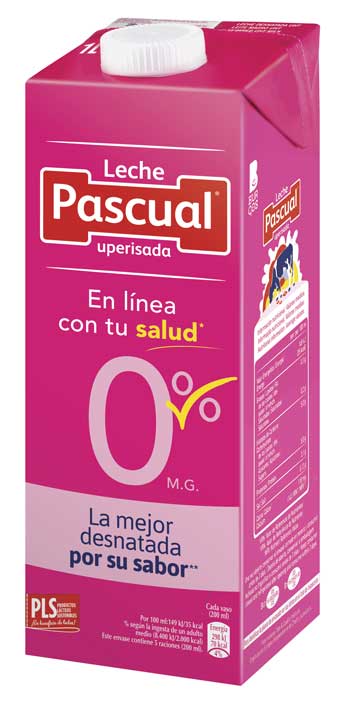 La nueva leche Desnatada 0% de Pascual
