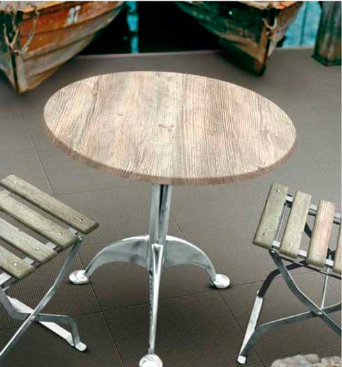 Tablero de mesa Scena Bosco, con la calidez de la madera