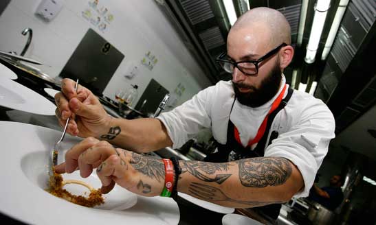 El cocinero del restaurante Atrio, que  se impuso en la final nacional de la Copa Jerez