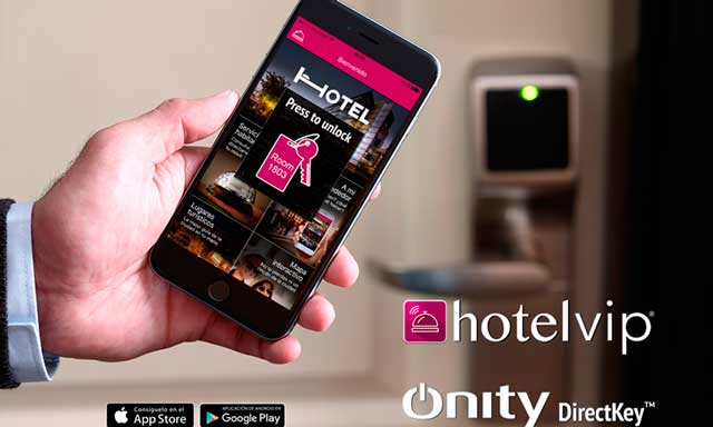 La app Hotelvip integra el sistema DirectKey de apertura de puertas desde el móvil