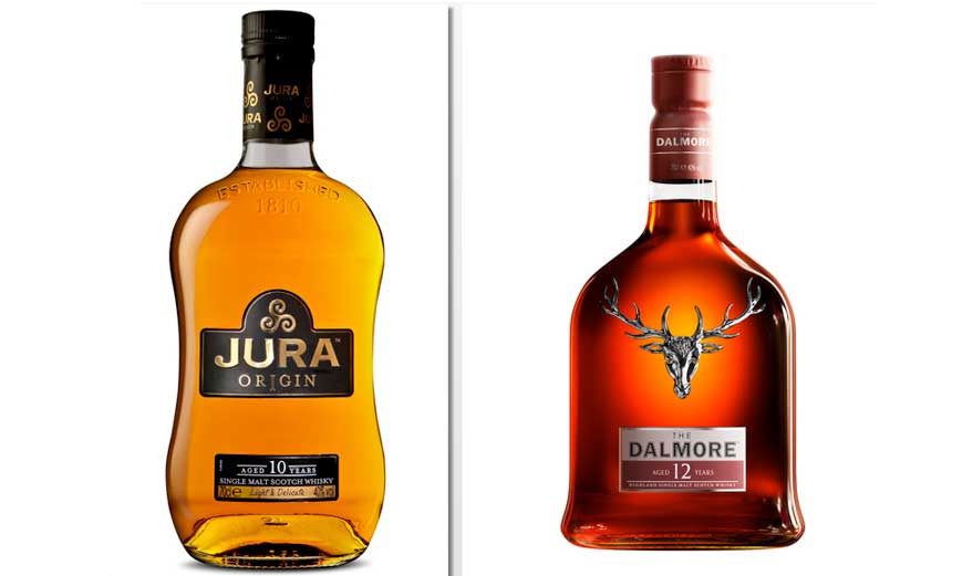 Los whiskies The Dalmore y Jura