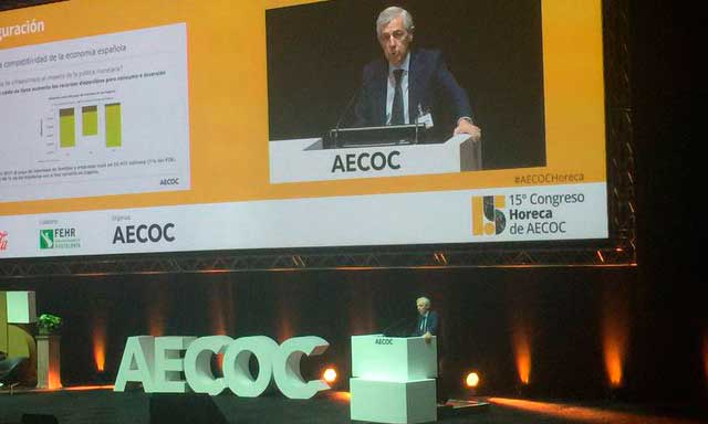 Javier Campo, en su presentación en el XV Congreso Horeca de Aecoc