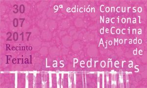 Cartel del Concurso de Cocina con Ajo Morado de Las Pedroñeras