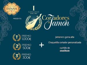Cartel del concurso online de cortadores de  jamón