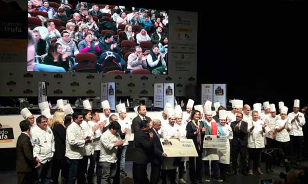 Entrega de premios del concurso internacional Cocinando con Trufa