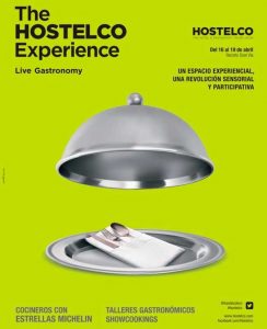Cartel de Hostelco Live Gastronomy en The Hostelco Experience