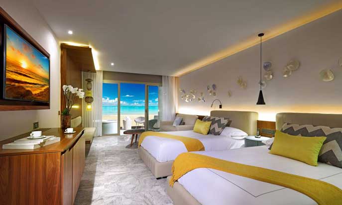 Una de las junior suites del Grand Palladium Costa Mujeres Resort & Spa