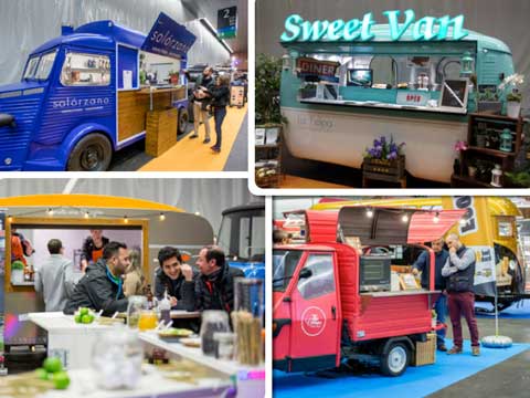 Diferentes food trucks en el Food Truck Forum 2017