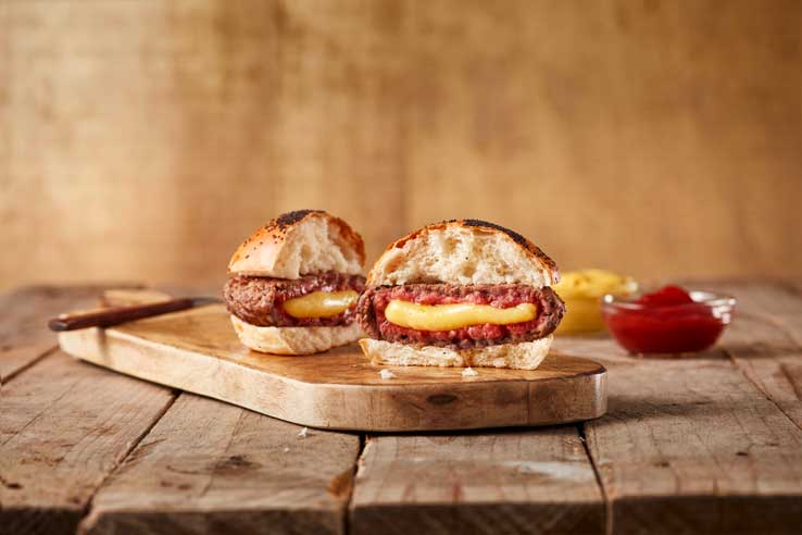 La hamburguesa oficial de El Gourmet de la Roja, de La Finca