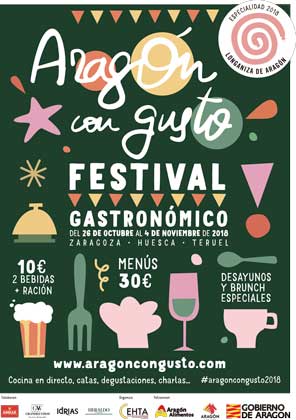 Cartel festival Aragón con Gusto 2018 - ProfesionalHoreca