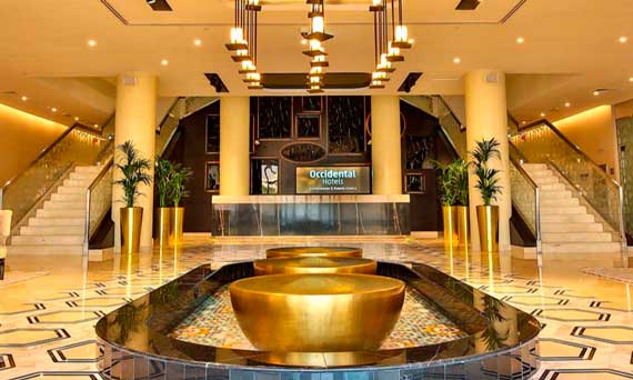 El lobby del nuevo hotel Occidental IMPZ Dubai